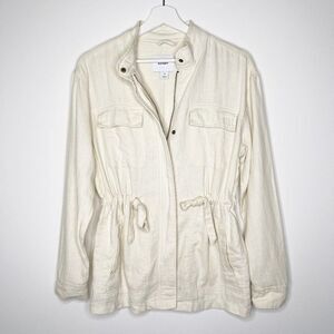 OLD NAVY Safari Utility Linen Blend Jacket 